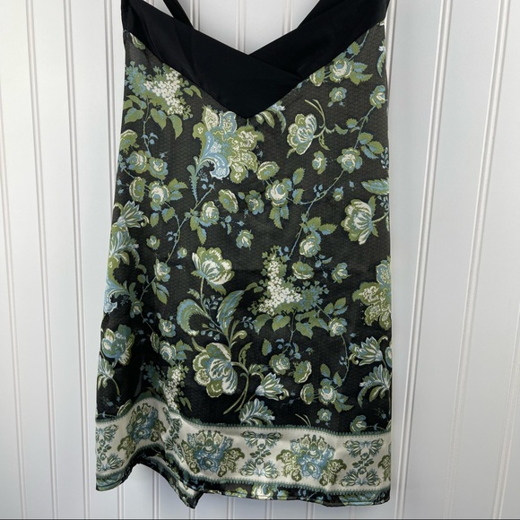 Intimately Free People Solstice Satin Tie Cami Brown Green XS - Picture 4 of 11